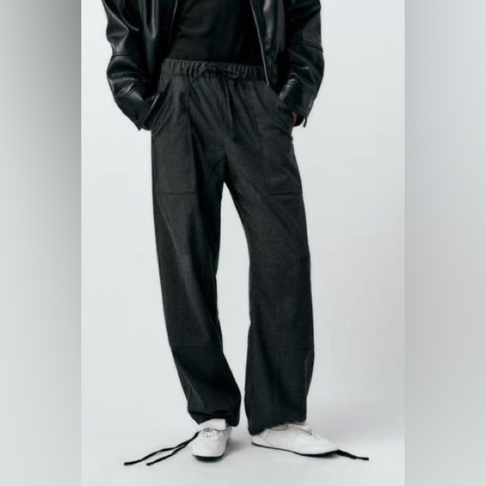 Zara Dark Gray Pull on pants